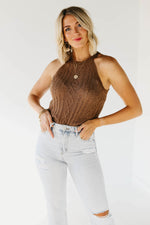 The Jase Cable Knit Halter Tank Top