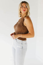 The Jase Cable Knit Halter Tank Top