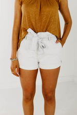 The Lucida Paperbag Shorts - Light Denim