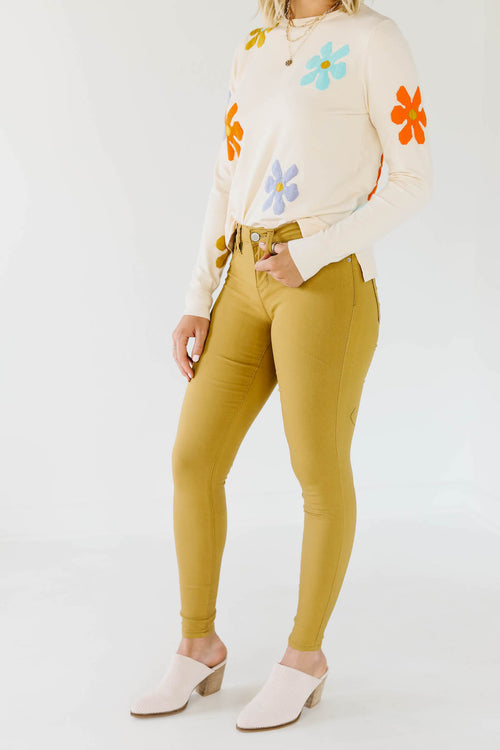 The Ellington Colored Super Stretch Skinny - Sunset