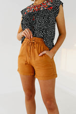 The Misty Tie Front Shorts