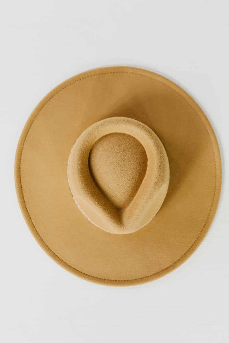 The Clyde Embroidered Rancher - Light Tan