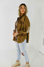 The Bryce Fleece Shacket - Latte