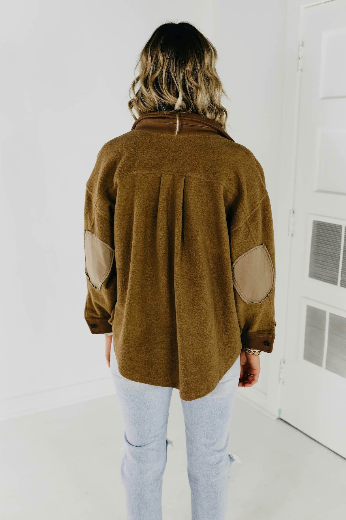 The Bryce Fleece Shacket - Latte