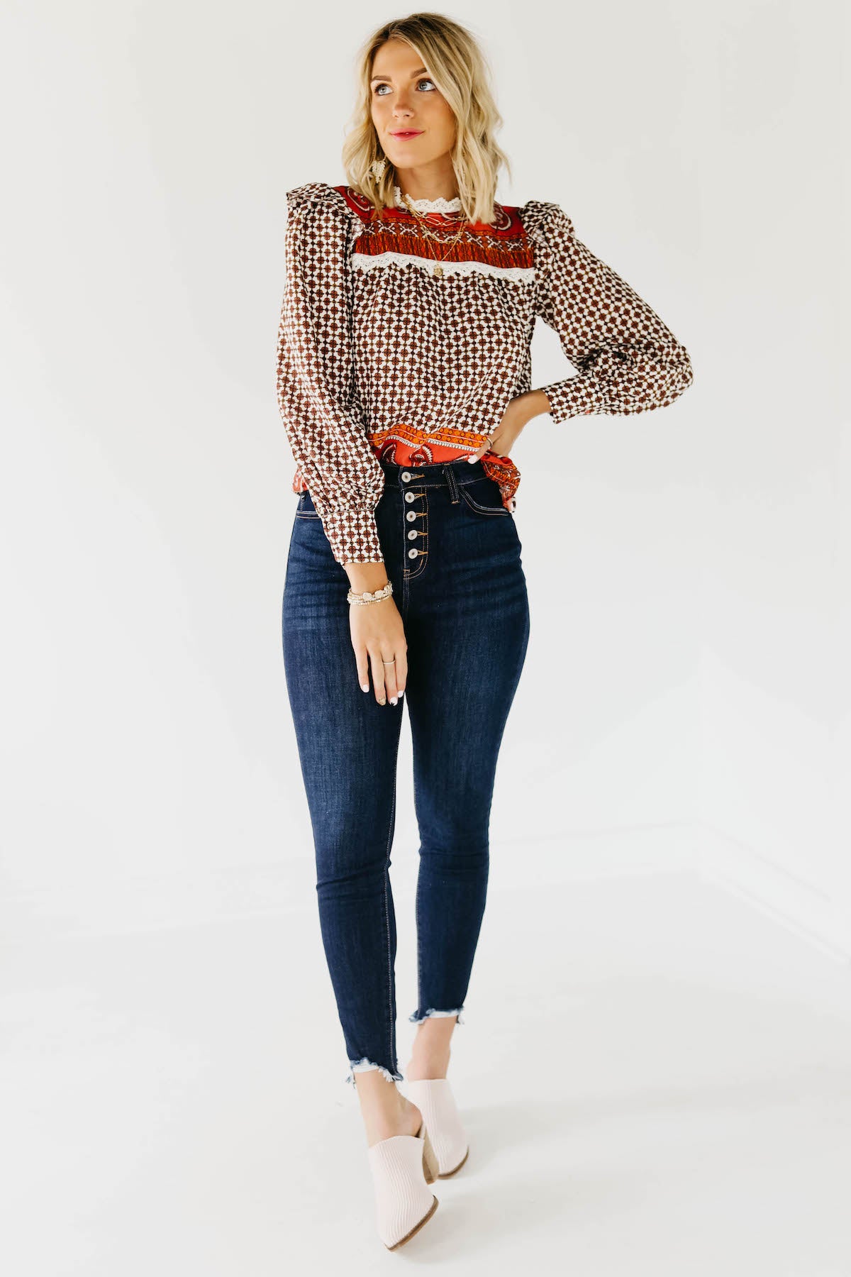 The Nelly Long Sleeve Blouse