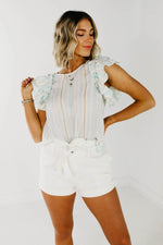 The Zaire Ruffled Tank Top