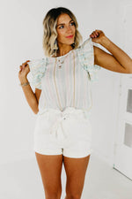 The Zaire Ruffled Tank Top