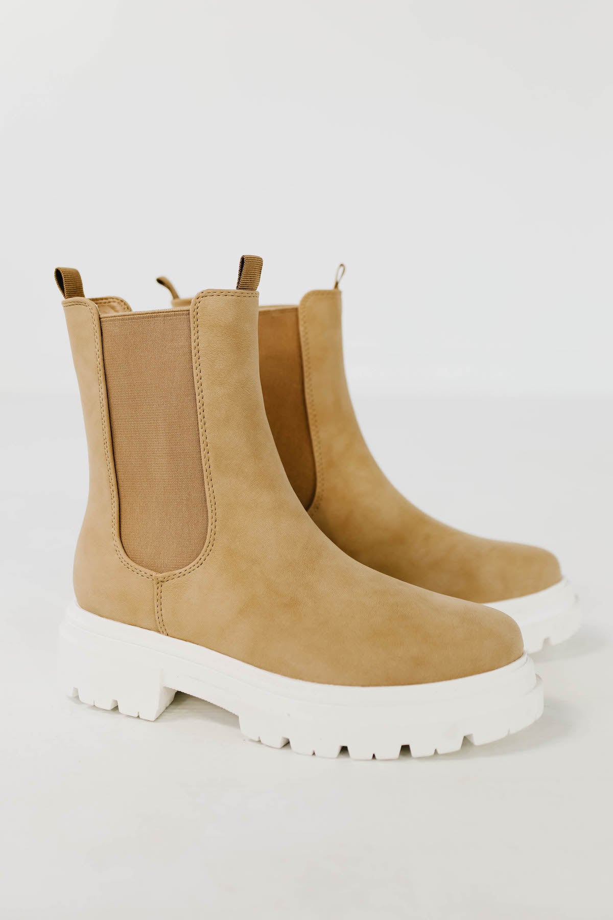 The Joanna Chelsea Bootie - Light Taupe