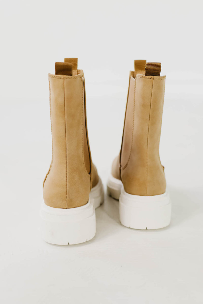 The Joanna Chelsea Bootie - Light Taupe