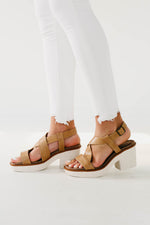 The Clue Wedge Sandal - Natural