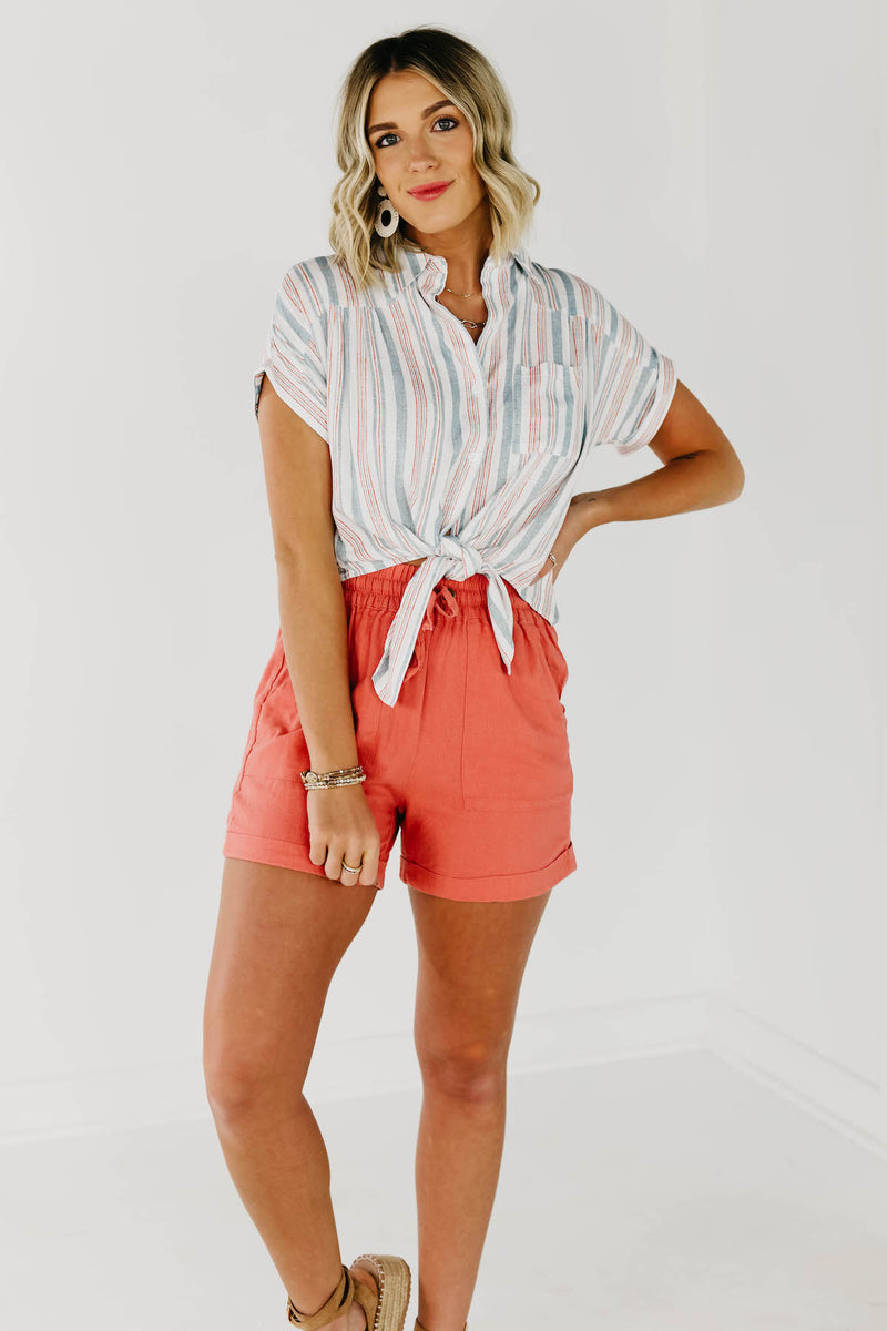 The Kianna Tie Front Shirt