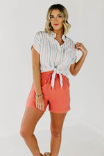 The Kianna Tie Front Shirt