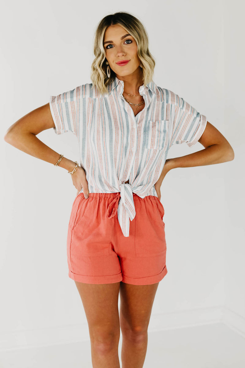 The Kianna Tie Front Shirt