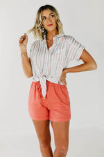 The Kianna Tie Front Shirt
