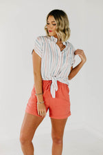 The Kianna Tie Front Shirt