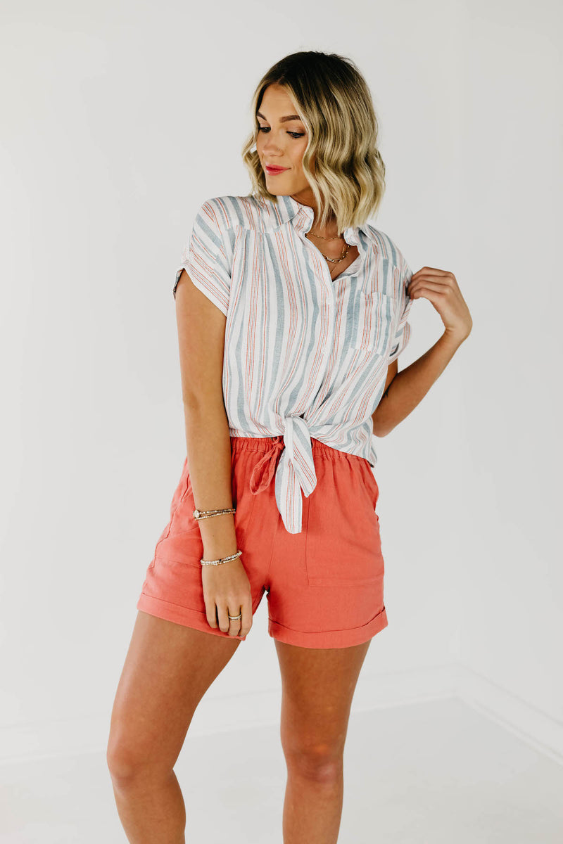 The Kianna Tie Front Shirt