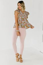 The Anniston Floral Smocked Top