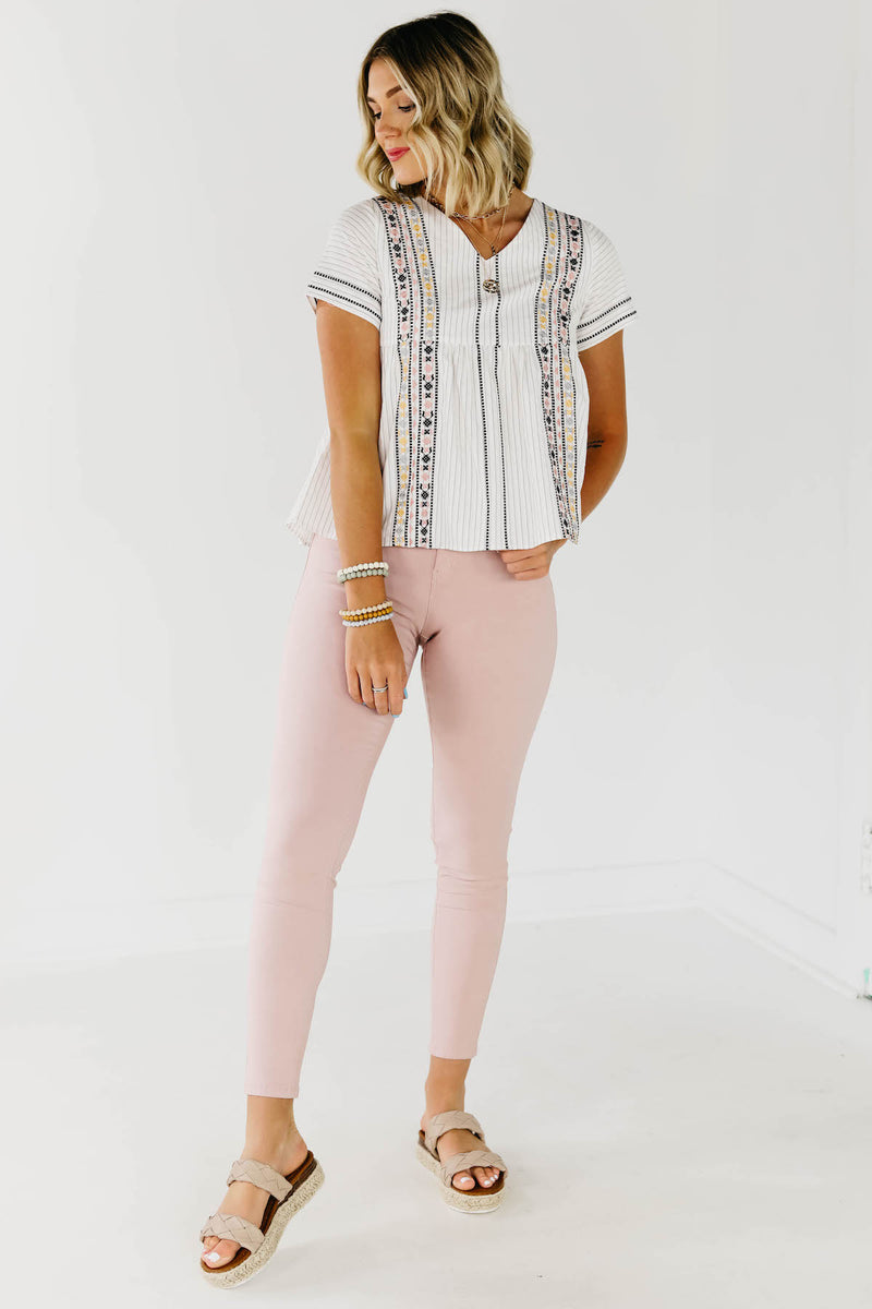 The Carmella Embroidered Top