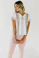 The Carmella Embroidered Top