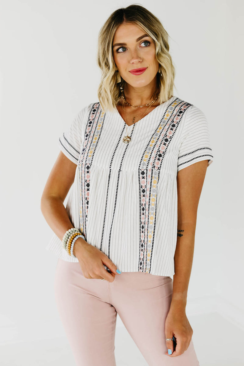 The Carmella Embroidered Top