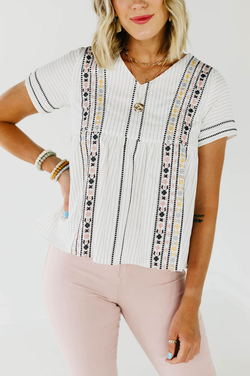 The Carmella Embroidered Top