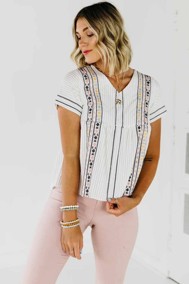 The Carmella Embroidered Top