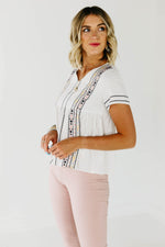 The Carmella Embroidered Top