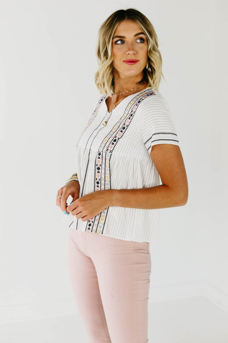 The Carmella Embroidered Top
