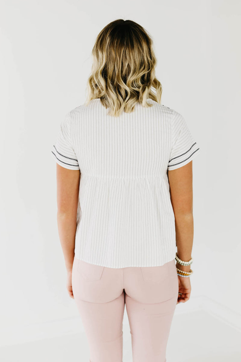 The Carmella Embroidered Top