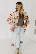 The Kayson Plaid Shacket - Brown Multi