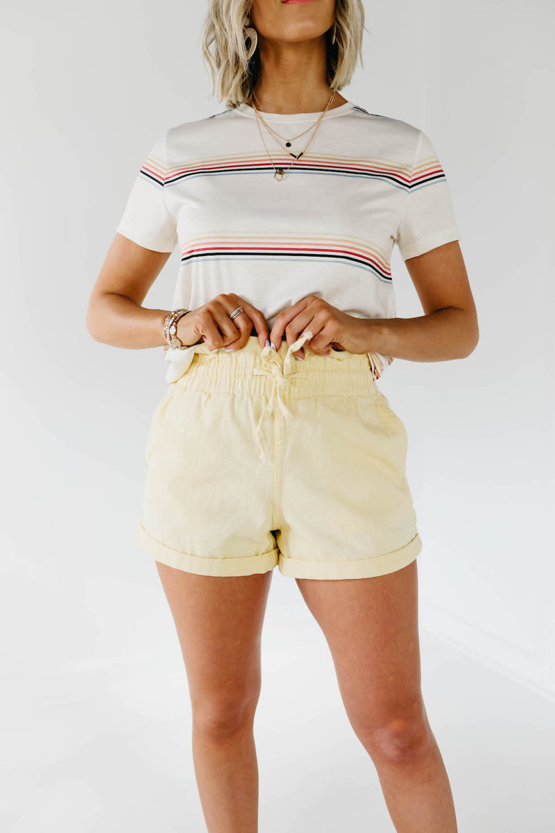 The Brett Tie Front Shorts