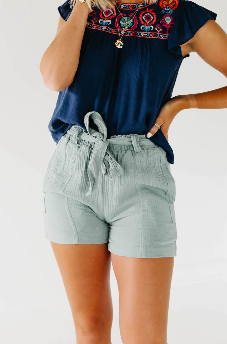 The Priscilla Paperbag Waist Shorts