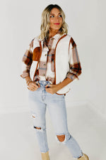 The Josie Fleece Vest - Ivory/Camel