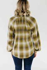 The Lettie Plaid Peasant Top