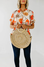 The Emmaline Round Woven Bag