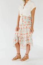 The Gannon Floral Midi Skirt