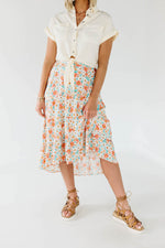 The Gannon Floral Midi Skirt