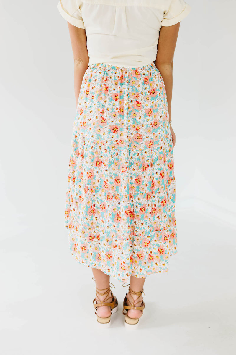 The Gannon Floral Midi Skirt