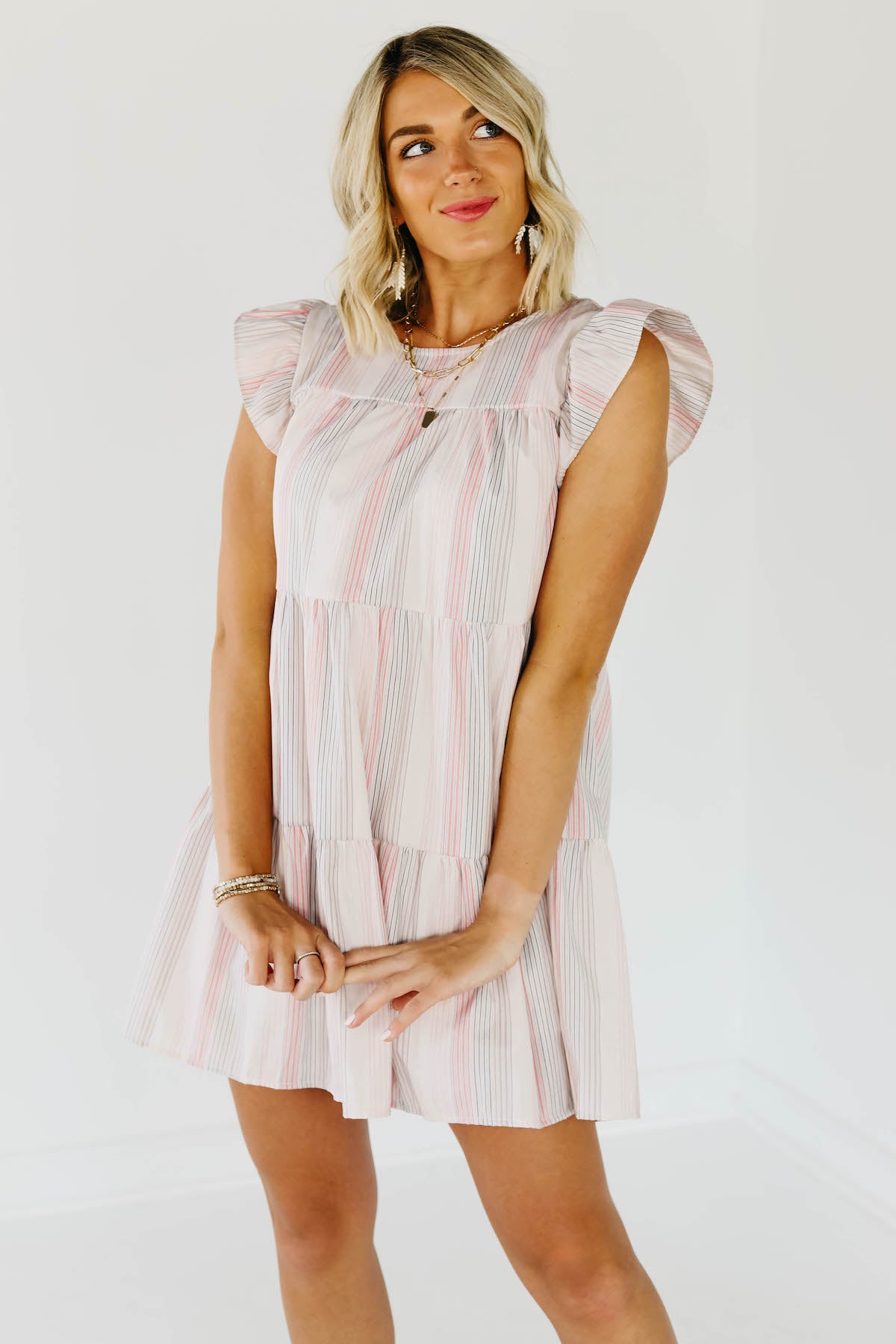 The Dash Tiered Mini Dress