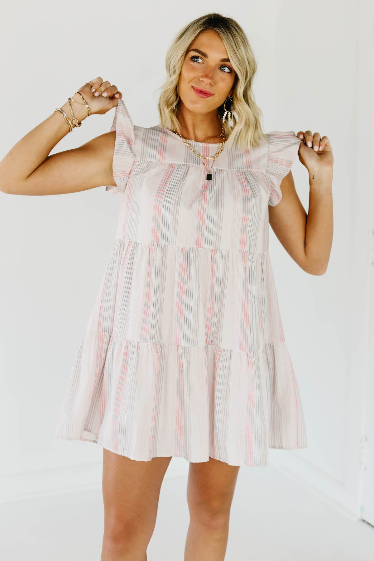 The Dash Tiered Mini Dress