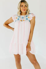 The Duncan Embroidered Mini Dress