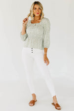 The Anna Ruffle Neck Top