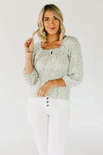 The Anna Ruffle Neck Top