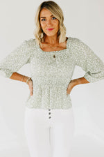The Anna Ruffle Neck Top