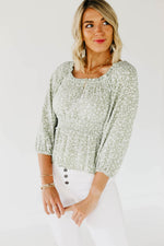 The Anna Ruffle Neck Top