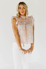 The Mindy Smocked Print Top