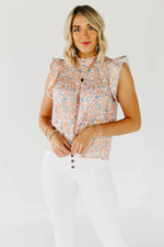 The Mindy Smocked Print Top