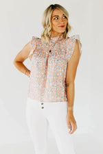 The Mindy Smocked Print Top