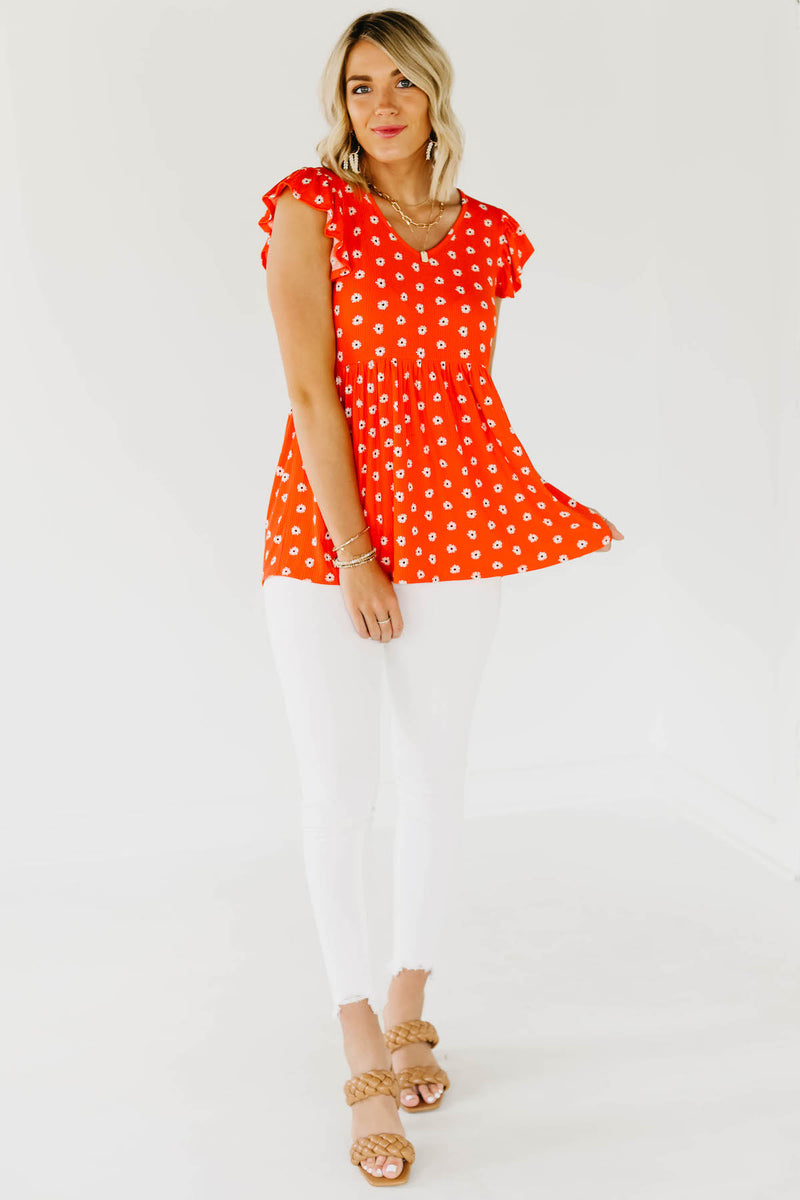 The Story Floral Peplum Top
