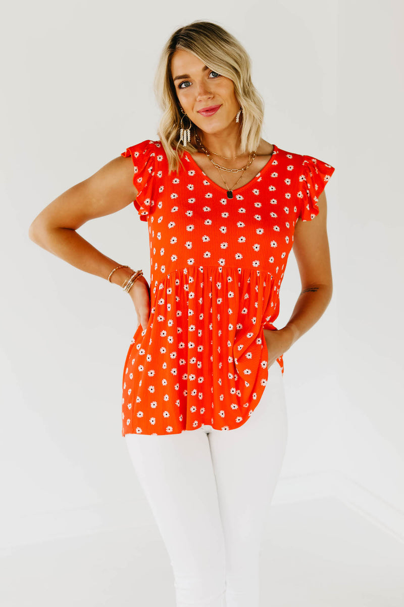 The Story Floral Peplum Top